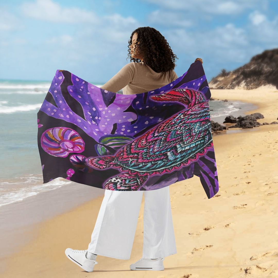"Tribal Treasures: Exquisite Aboriginal-Designed Sarongs Celebrating the Mystical Turtle" - Walkaboutgirl 