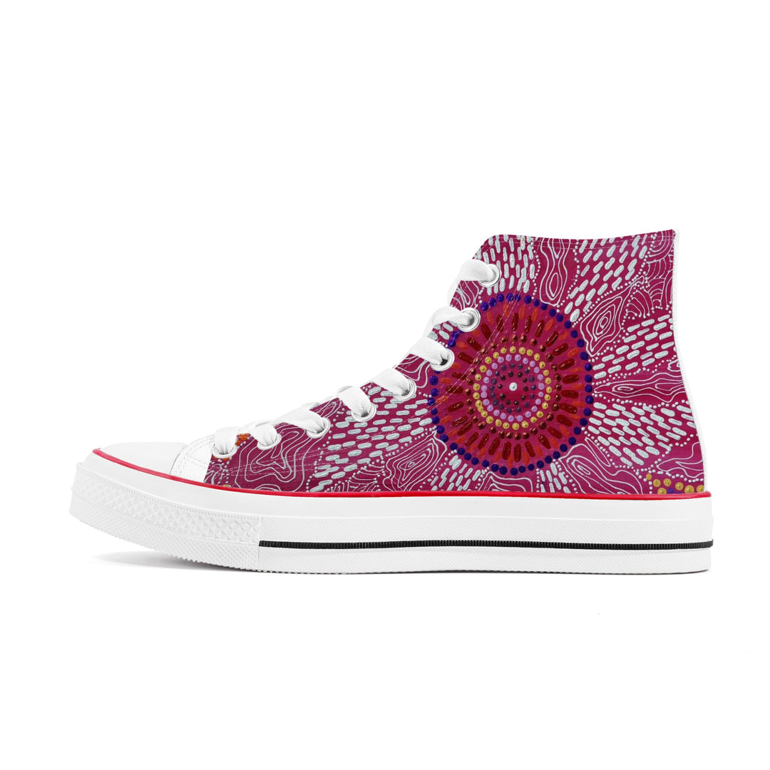 Lightweight High Top Canvas Shoes - Walkaboutgirl 