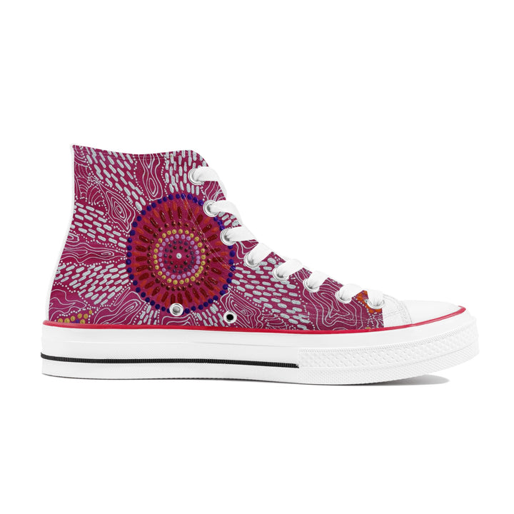 Lightweight High Top Canvas Shoes - Walkaboutgirl 