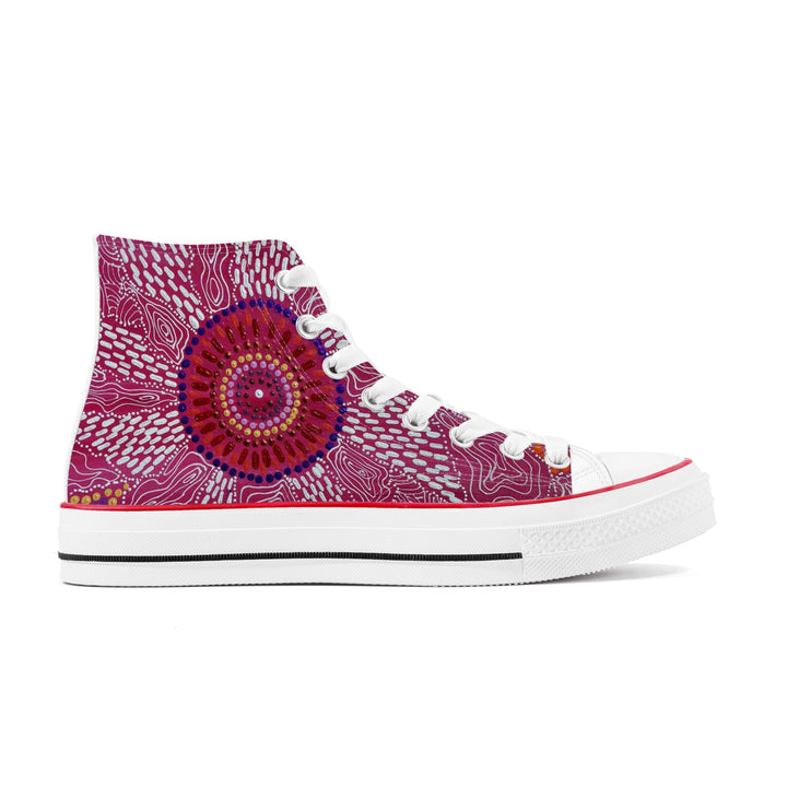 Lightweight High Top Canvas Shoes - Walkaboutgirl 