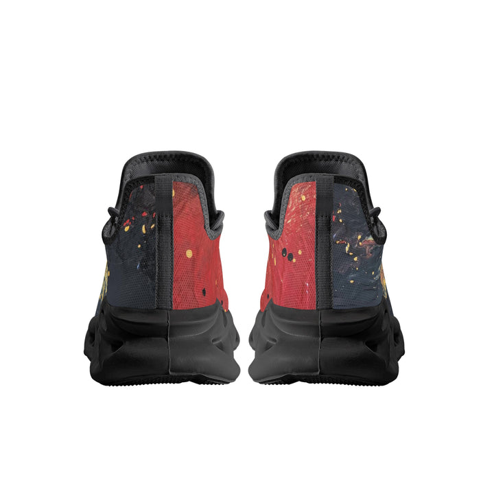 "Stride with Pride: Aboriginal Flag Pour Design Mens Flex Control Sneakers" - Walkaboutgirl 