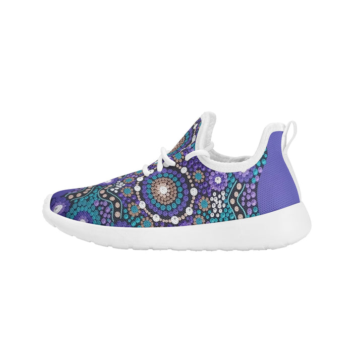 Kids Mesh Knit Sneakers - Walkaboutgirl 