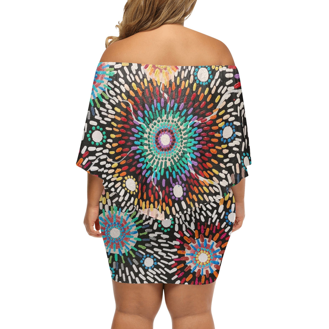 Womens Off-the-shoulder Tube Dress - Walkaboutgirl 