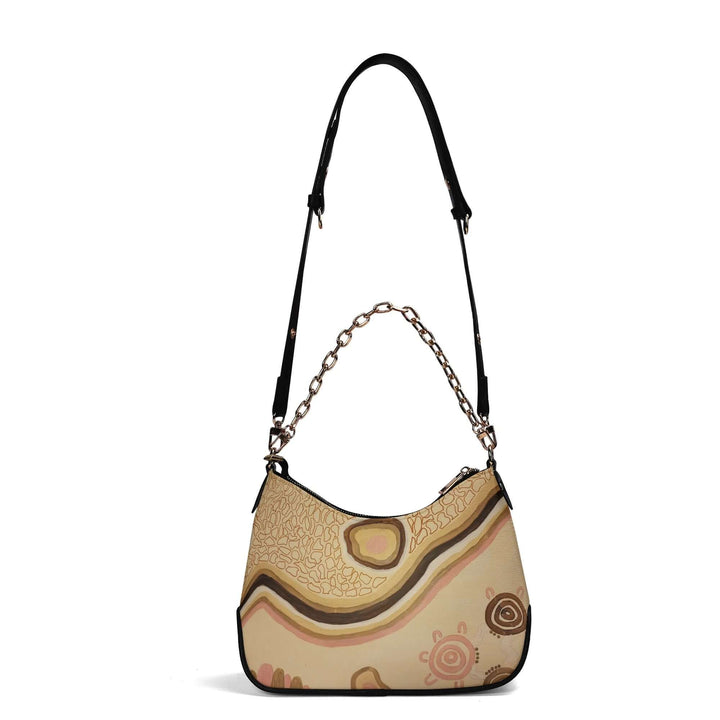 Lady PU Cross-body Bag With Chain Decoration - Walkaboutgirl 
