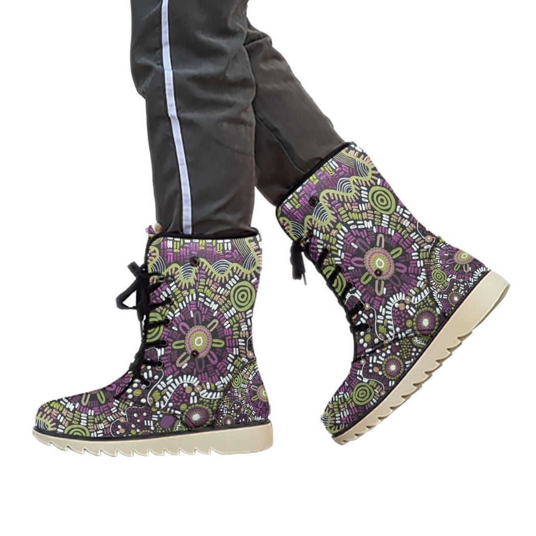 Women's Plush Boots IN YOU'RE PATHWAY - Walkaboutgirl 