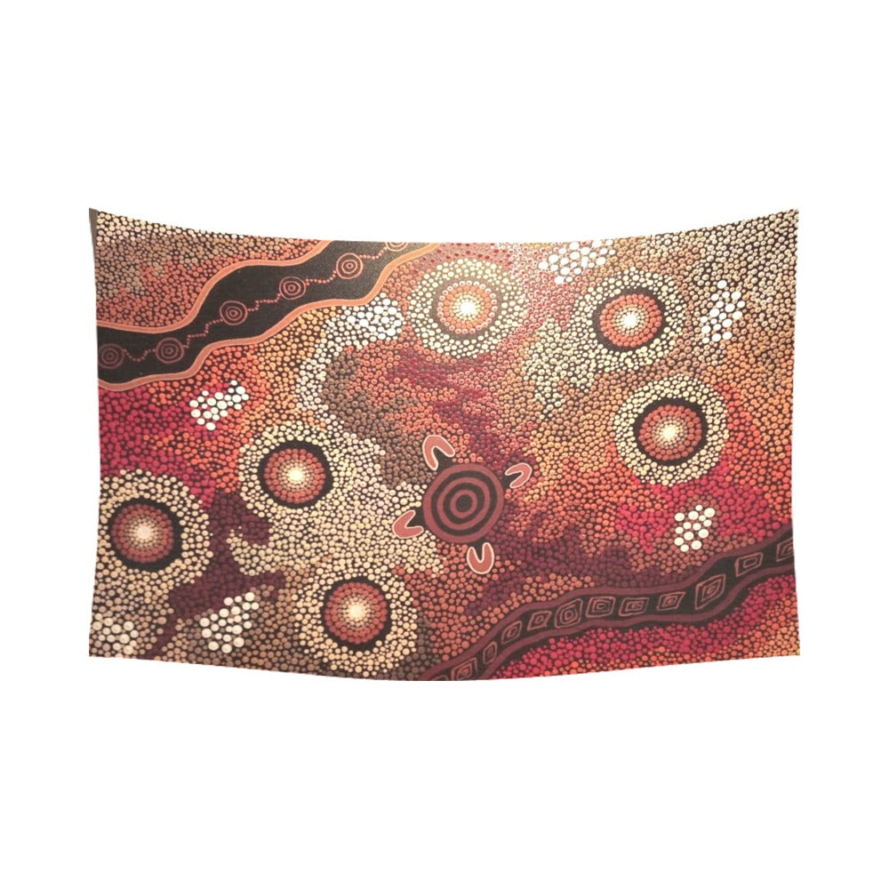 SUNBURNT COUNTRY Cotton Linen Wall Tapestry 90"x 60" COPYRIGHT ©️