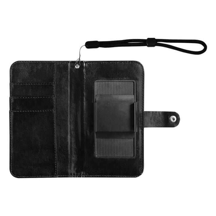 Flip Leather Purse for Mobile Phone/Large (Model 1703) - Walkaboutgirl 