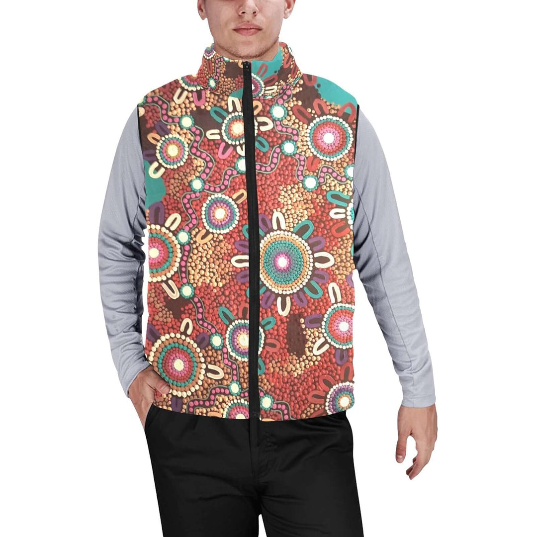 Men's Padded Vest Jacket - Walkaboutgirl 