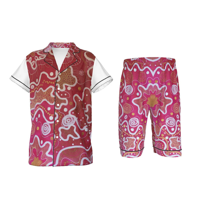 Kid's Imitation Silk Short Pajamas - Walkaboutgirl 