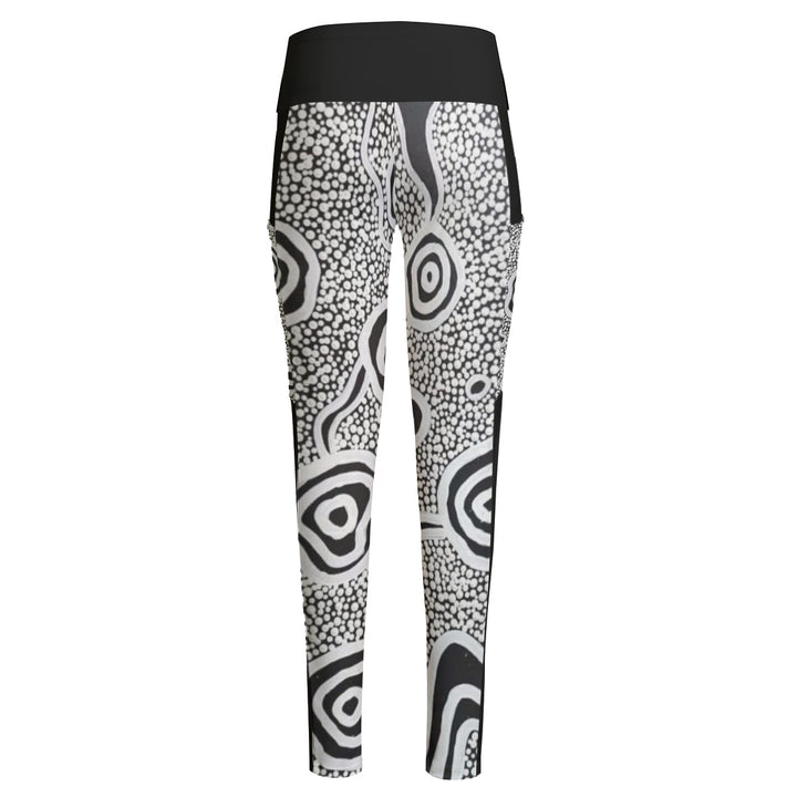 Women's High Waist Leggings With Side Pocket - Walkaboutgirl 