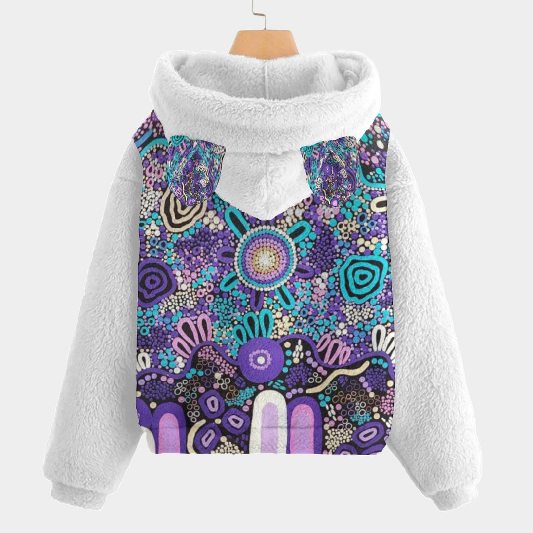 Kid’s Borg Fleece Sweatshirt With Ear - Walkaboutgirl 