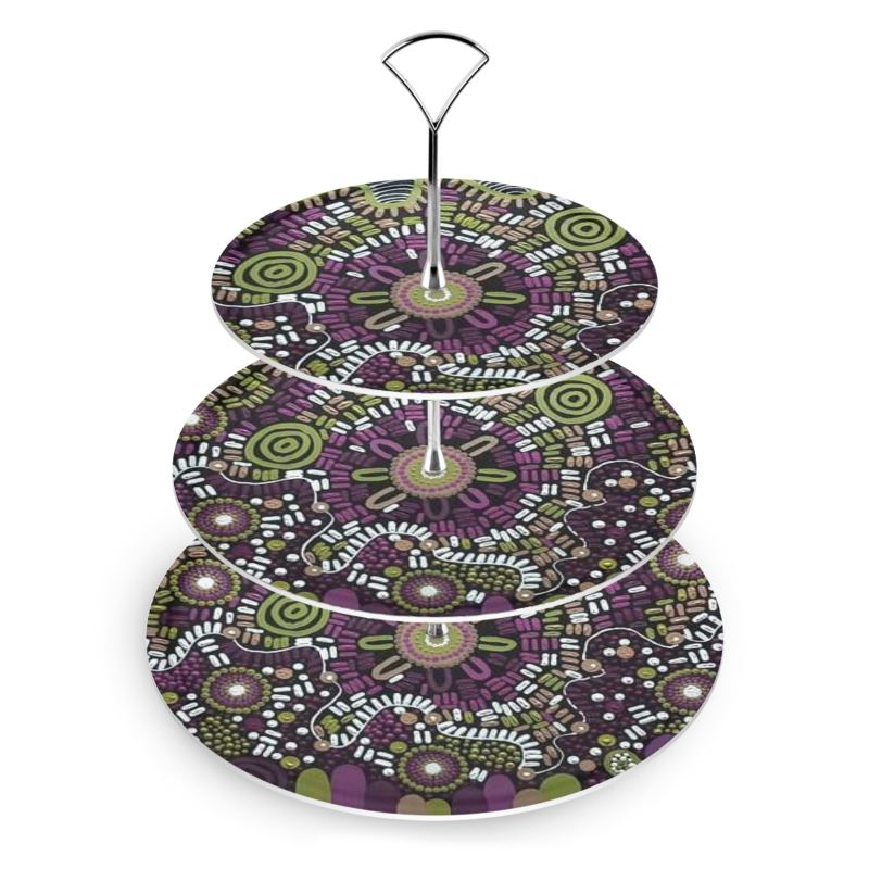 three tier cake stand - Walkaboutgirl 